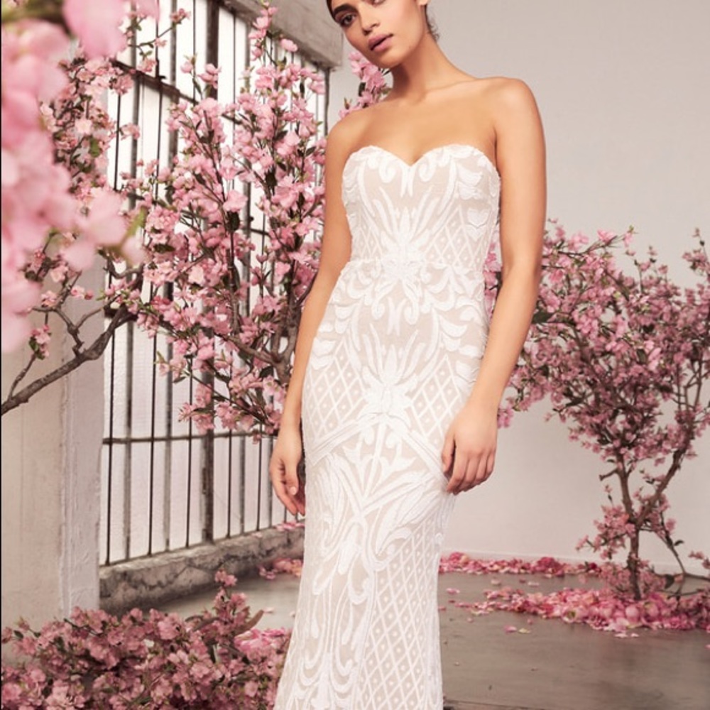 White Sequin Gown